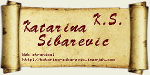Katarina Šibarević vizit kartica